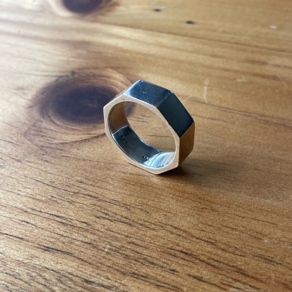 Heavy, Solid Sterling Silver Ring - image 1